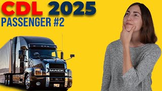 CDL Passenger Test 2 2025 60 Questions with Explained Answers [upl. by Nnyliak]