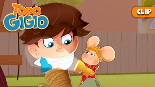 Gigio e il GTeam rapiscono Bob 🥷  Topo Gigio Italiano 🐭 Cartone Animato Clip [upl. by Mor]