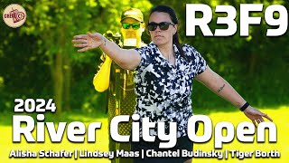 2024 River City Open  FPO FINAL F9  Schafer Maas Budinsky Borth  Crew 42 Disc Golf [upl. by Aihseyn]