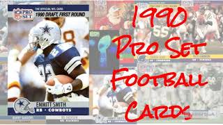 1990 Pro Set Football Cards  10 Most Popular [upl. by Stalk731]