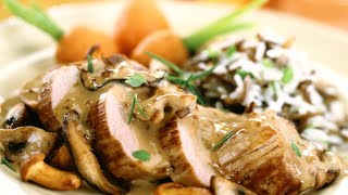 Recette  Filet mignon de porc aux champignons [upl. by Smallman27]