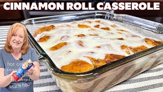 CINNAMON ROLL CASSEROLE A Delicious Breakfast Brunch or Dessert [upl. by Inad]