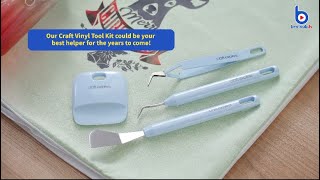 Versatile Craft Vinyl Tool Kit for HTV amp Adhesive Vinyl  Check How to Use it [upl. by Hellah]