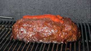 SmokingPitcom  Yoshidas Meatloaf slow cooked to perfection on a Yoder YS640 smoker  Canon XA10 [upl. by Ybba]