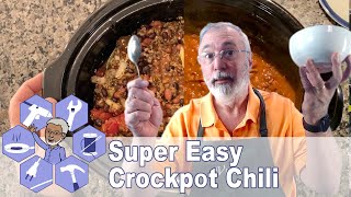 Easy Crockpot Chili [upl. by Nemracledairam310]