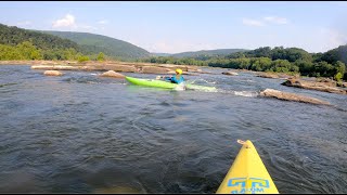 Attaining The Dam No 3 Rapids on quotThe Needlesquot Section of the Potomac River at 122ft2260cfs [upl. by Sregor237]