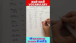 Top 220 Root Words  Part1  Most Important Vocabulary  Bank  SSC  Nimisha Bansal ibps [upl. by Ahsoj]