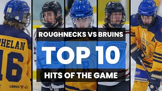 Top 10 Hits of the Game  Episode 8  Leduc Roughnecks vs Chilliwack Bruins [upl. by Corena]