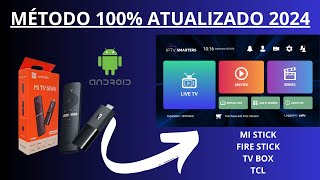 🔴 Como instalar IPTV Smarters PRO Mi Stick Fire Stick Tv Box TCL atualizado 2024 [upl. by Yahc]