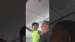 Dil Raju with son on Flight to Lucknow for Gamechanger Teaser launch [upl. by Barram]