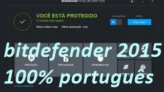 como baixar bitdefender português brasil PTBRbitdefender 2015 [upl. by Longo]