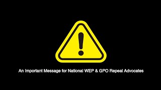 Important Message for National WEP amp GPO Repeal Advocates [upl. by Nedrah]