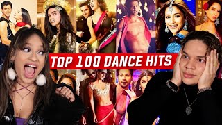 Latinos react to Top 100 Dance Hits Of Bollywood Of All Time [upl. by Samantha]