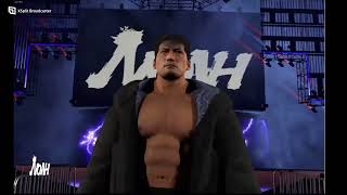 Kenta Kobashi Entrance WWE 2K23 [upl. by Gnoz938]