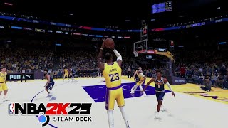 NBA 2K25 Steamdeck Gameplay  Lakers Nuggets [upl. by Adaha947]