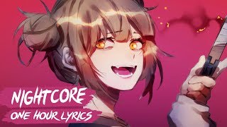 Nightcore  Pretty Little Psycho Lyrics  1 Hour [upl. by Brodeur91]