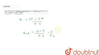 Calculate the electronegativity value of chlorine on Mullikens scale given that IP  130 eV and [upl. by Narib179]