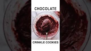 Holiday Recipe Chocolate Crinkle Cookies shorts [upl. by Winther964]