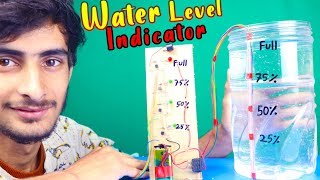 How To Make Simple Water Level Indicator  Water Level Indicator Project  DIY Water Level Indicator [upl. by Ondine]