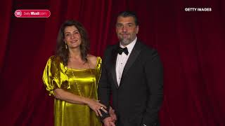 Nia Vardalos holds onto boyfriend at Academy Museum Gala [upl. by Ennaeirrac]