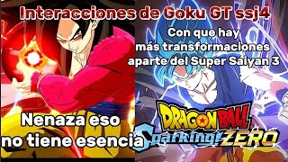 DIALOGOS DE GOKU GT SSJ4 EN DRAGON BALL SPARKING ZERO [upl. by Garland]