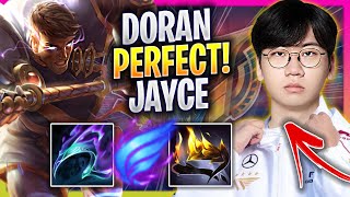 T1 DORAN PERFECT GAME WITH JAYCE  T1 Doran Plays Jayce TOP vs Gragas  Season 2024 [upl. by Larner264]