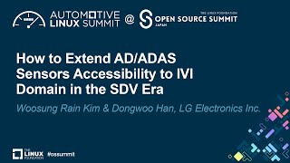 How to Extend ADADAS Sensors Accessibility to IVI Domain in the  Woosung Rain Kim amp Dongwoo Han [upl. by Odetta]