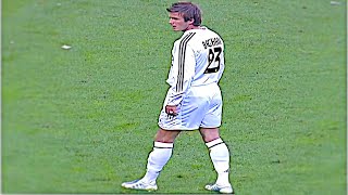 Legends Zidane Beckham Ronaldo magic show vs Barcelona 20042005 [upl. by Enamrahs]