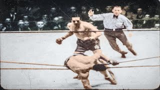 DESTRUCTION Max Baer Primo vs Carnera in Full Color  1934 Heavyweight Title Fight [upl. by Eeryt528]