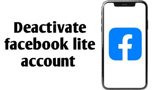 How to deactivate facebook account with facebook lite appNew 2025 update [upl. by Karen]