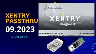 Xentry Passthru 202309 MercedesBenz J2534 Openport20 VXDiag [upl. by Vivl]