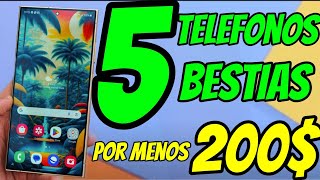 TOP 5 Teléfonos Bestias por Menos de 200 – ¡Potencia a Bajo Precio [upl. by Ennaoj]