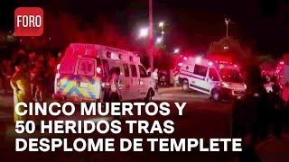 Desplome de templete en Nuevo León Suman cinco muertos y 50 heridos  Hora21 [upl. by Aven954]