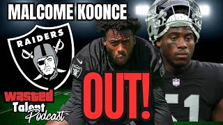 Breaking Raiders lose DE Malcolm Koonce to knee injury will miss season opener vs Chargers [upl. by Refenej]