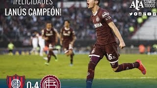 Gol de Miguel Almirón y título de campeón para Lanús ante San Lorenzo [upl. by Culbertson]