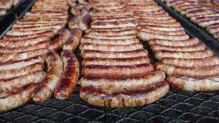 Sheboygan Brat Days head fry guy talks about grilling bratwurst [upl. by Lledyr]