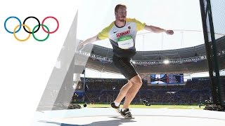 Germanys Harting wins Discus gold [upl. by Neill]