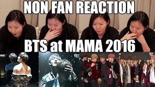 NONFAN REACTION BTS 방탄소년단 MAMA 2016 Performance amp Best Artist of the Year Win  emi feat minji [upl. by Tenrag610]