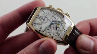 Franck Muller Perpetual Calendar Bi Retrograde Ref 6850 CC QPB Watch Review [upl. by Hanforrd996]