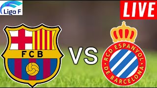 Barcelona Women vs Espanyol Women Live Score l Liga F Women 2024 [upl. by Neirbo]