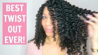 Curly Hair Twist Out Using LottaBody Coconut amp Shea Oil Line [upl. by Walli]