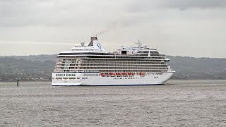 Marina Oceania leaves Belfast Harbour GB  3rd September 2024 [upl. by Novoj]