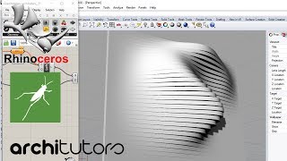 Parametric extrusions in Rhino using Grasshopper  architutors [upl. by Farhsa435]