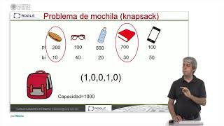 Resolución de un problema de mochila mediante algoritmos genéticos  914  UPV [upl. by Ahsitel]