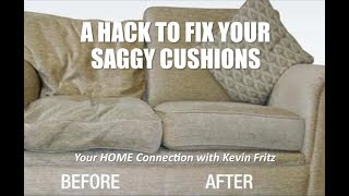 Hack to Fix Your Poor Saggy Couch Cushions [upl. by Suoirrad]