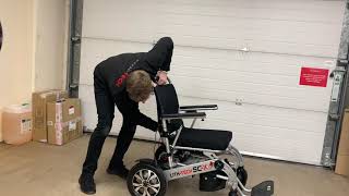 How to use the LITHTECH SMART CHAIR X lightweight folding electric wheelchair uk [upl. by Cathie]