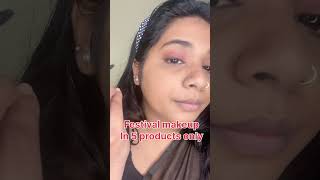 Marathi Makeup in 5 products shorts marathi makeup marathimakeuplook trending shortvideo yt [upl. by Beal]