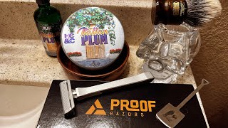 New Release High Proof Razor Italian Plumb Soap amp Aftershave Simpson Chubby 2 Brush [upl. by Anileuqcaj281]