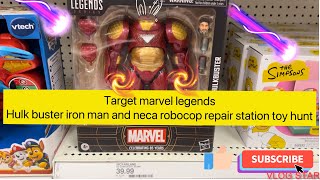 Target marvel legends hulkbuster armor and neca robocop repair station toy hunt [upl. by Ellett605]