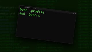 Using Bash bashrc and profile Files to Initialize Your Terminal [upl. by Berger]